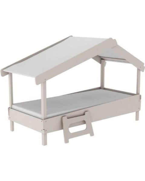 Lit enfant en forme de tipi pour chambre enfant, design ludique et pratique, idéal pour un espace de sommeil confortable et amusant. Parfait pour décoration chambre enfant ou bébé.