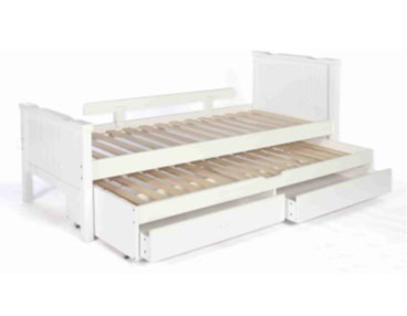 Barrière de lit pour enfant, lit escamotable avec tiroirs, parfait pour chambre bébé et enfant, mobilier pratique et sécurisé.