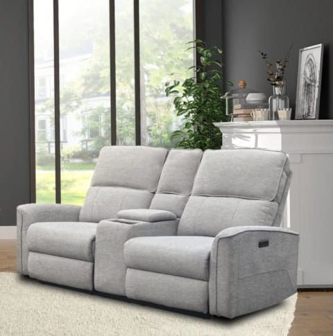 Fauteuil inclinable gris moderne, chaise relaxante pour un salon contemporain, idéale pour la détente et le confort à la maison.