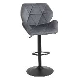 Chaise de bureau moderne avec rembourrage gris, design élégant pour espace professionnel ou intérieur contemporain, offrant confort et style.