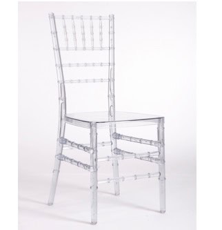 Chaise en acrylique transparent moderne, parfaite pour la décoration intérieure chic et tendance, apportant une touche sophistiquée à votre espace de vie ou de réception.