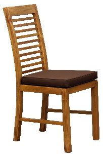 Chaise en bois avec assise rembourrée parfaite pour la salle à manger ou le bureau. Design élégant et durable, idéale pour un intérieur chaleureux et accueillant.