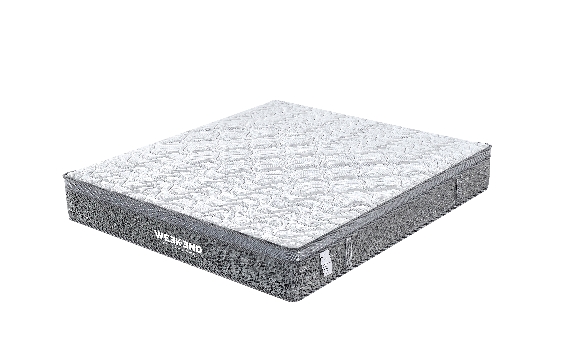 Matelas 160x200 cm avec design bicolore, confort moyen, épaisseur de 30 cm pour un sommeil optimal dans une chambre moderne. Parfait pour un intérieur contemporain.